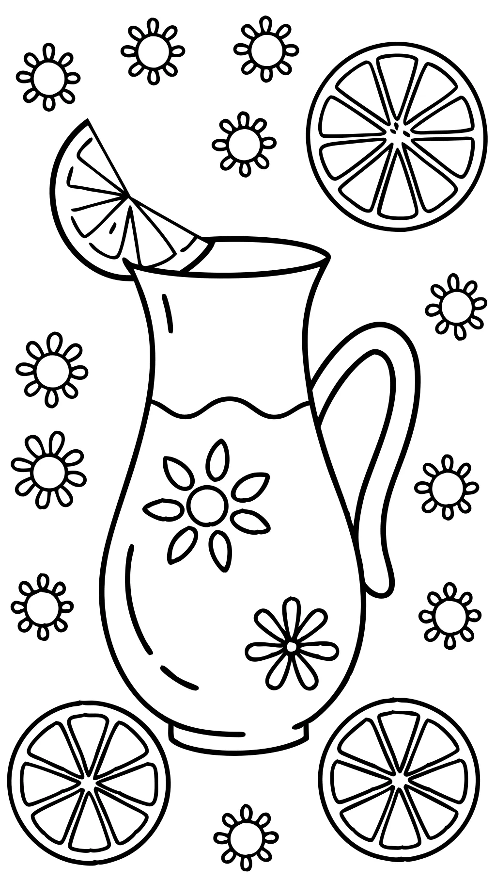 lemonade coloring page